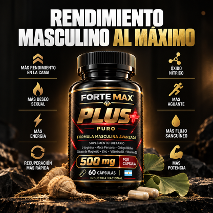 Forte Max Plus+ | Fórmula Masculina Avanzada