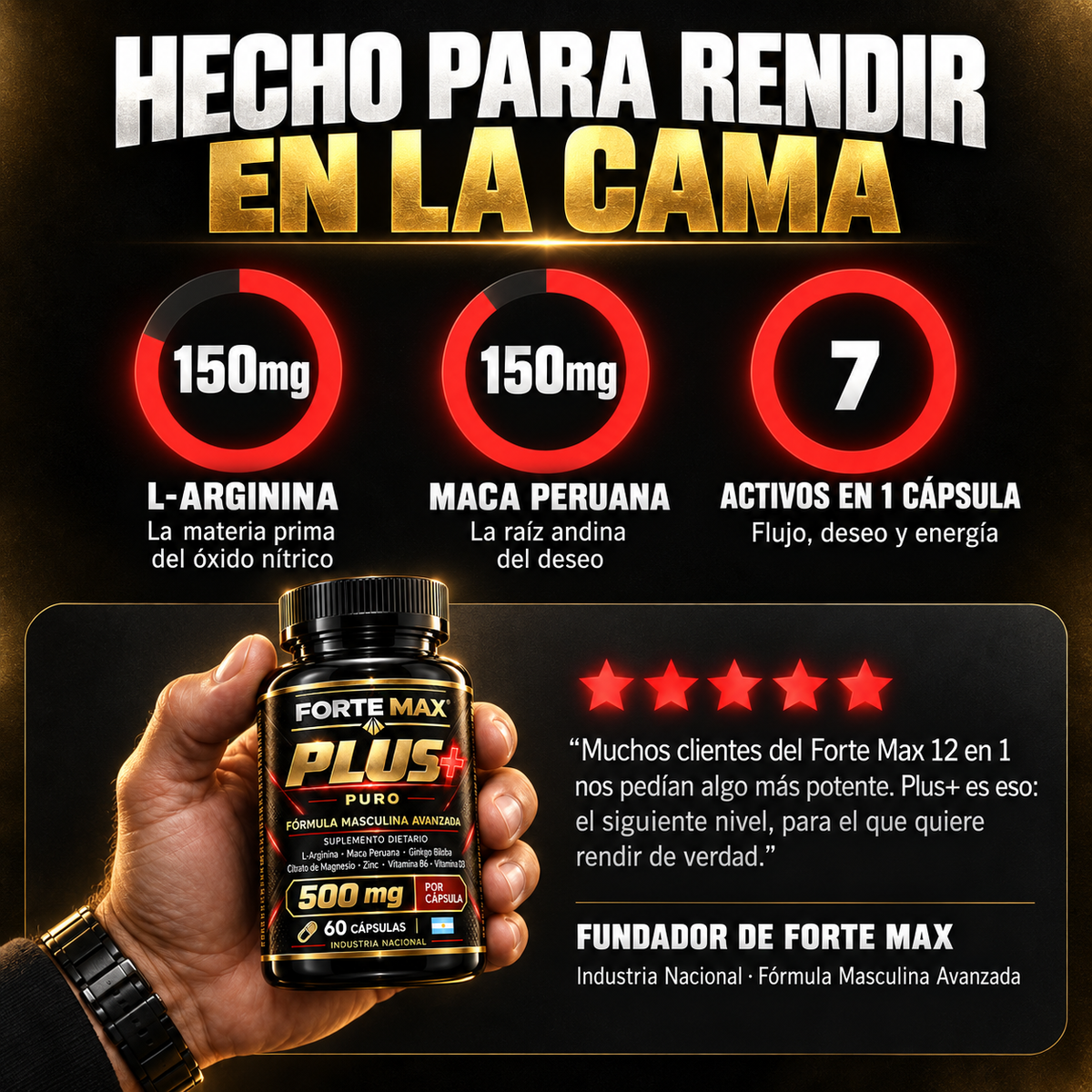 Forte Max Plus+ | Fórmula Masculina Avanzada