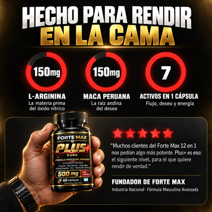 Forte Max Plus+ | Fórmula Masculina Avanzada